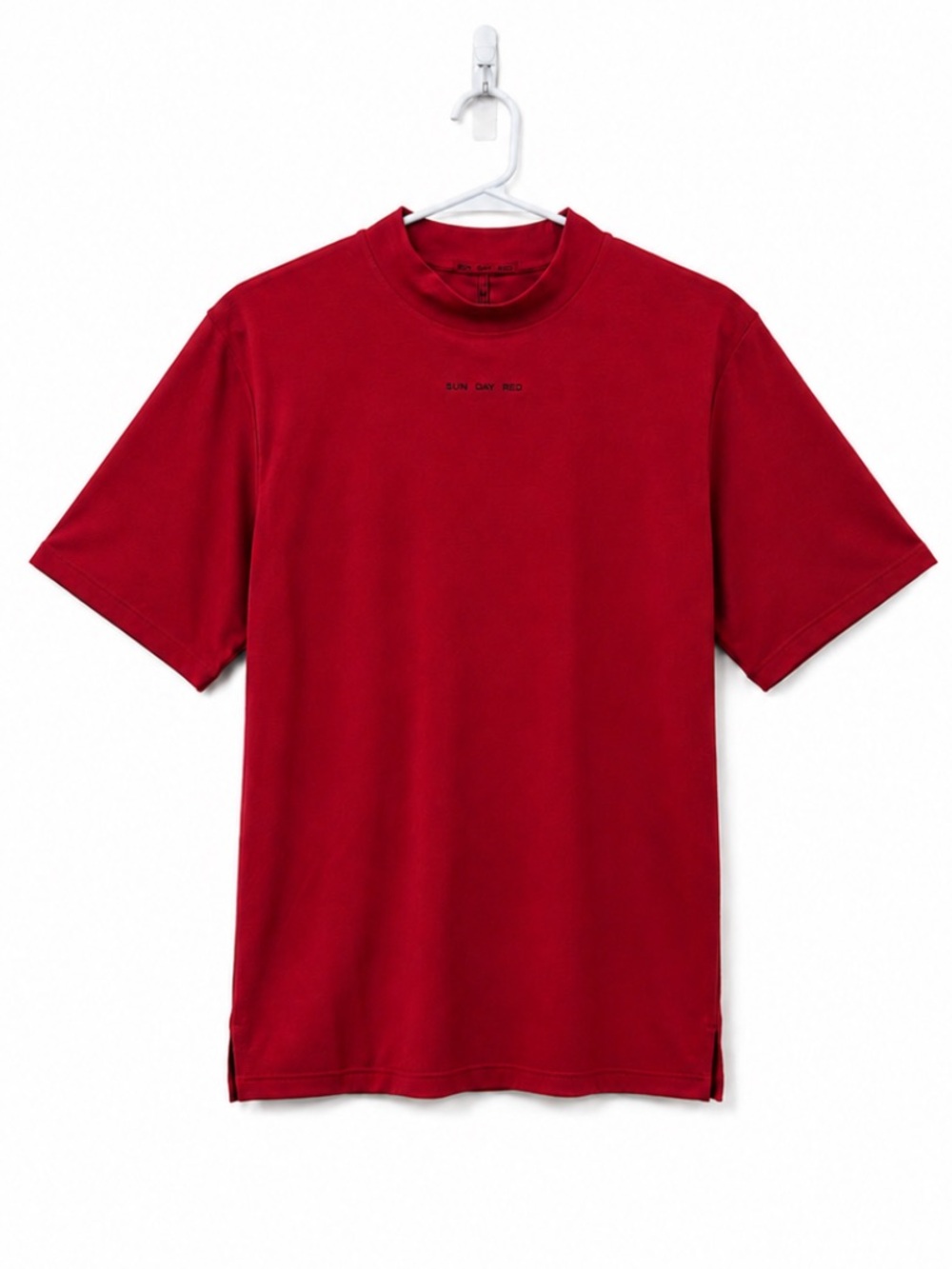 Sun Day Red Fermi Mock Golf Shirt Tiger Woods Polartec Sunday Red Large NWT!